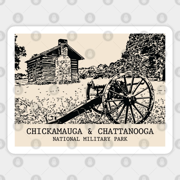 Chickamauga & Chattanooga National Military Park Magnet by Lakeric